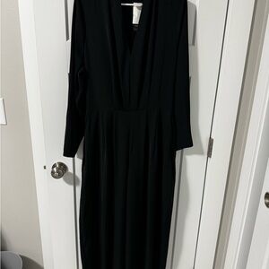 Banana Republic Black Long Sleeve Jumpsuit